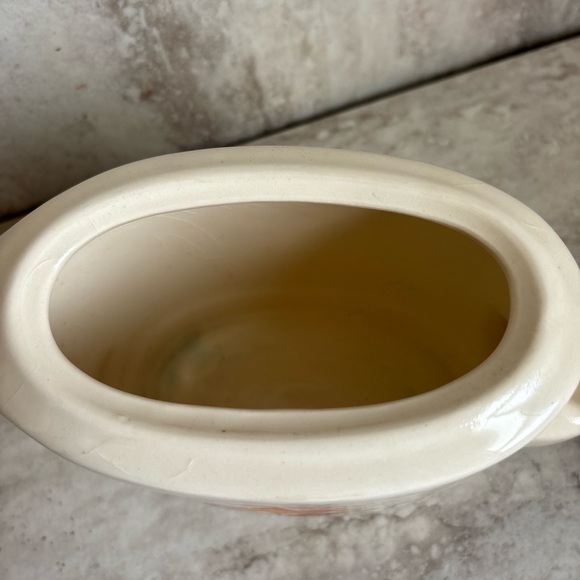 Vintage Mid Century Modern Bakerite Tulip Teapot with 22K Gold Trim Art Deco - Picture 4 of 8